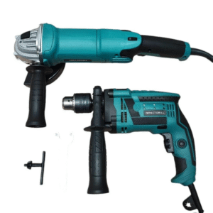 Combo taladro de 1/2" + Pulidora larga 4 1/2" cola de ratón