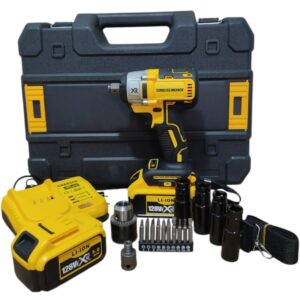 Kit Pistola Taladro De Impacto Inalámbrica 128v 1/2" Adaptadores